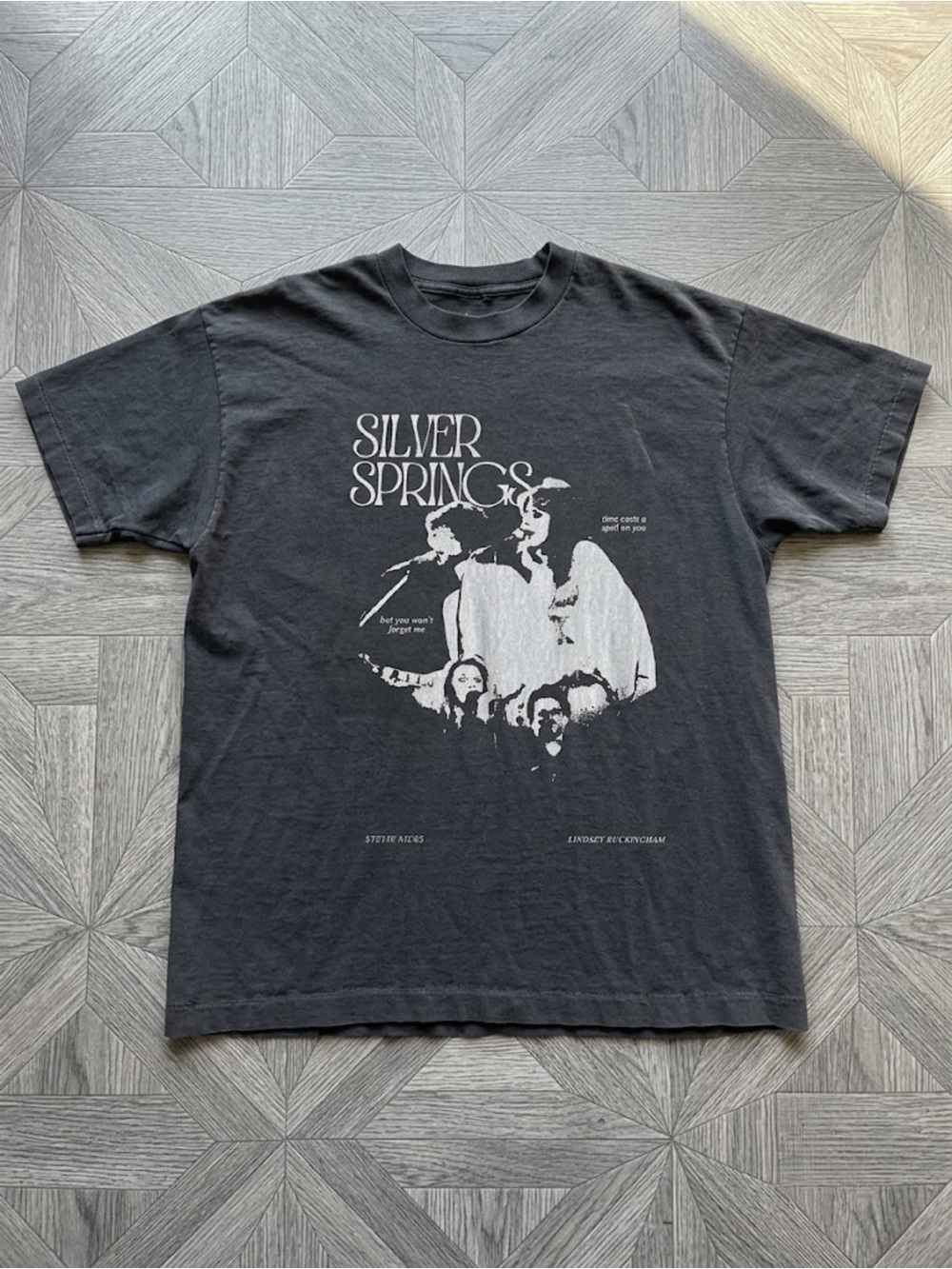 Gildan Black Silver Springs Band Graphic Tee